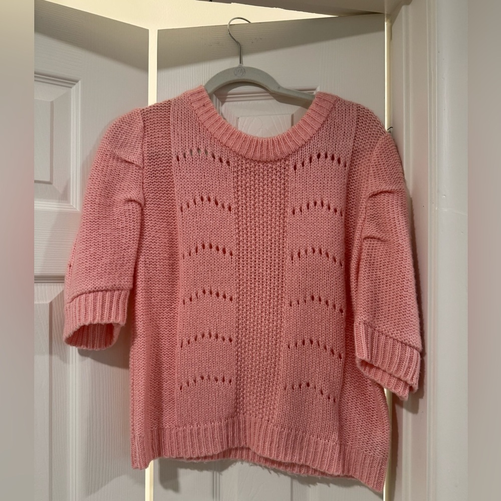 English Factory Pink Crew Neck Sweater